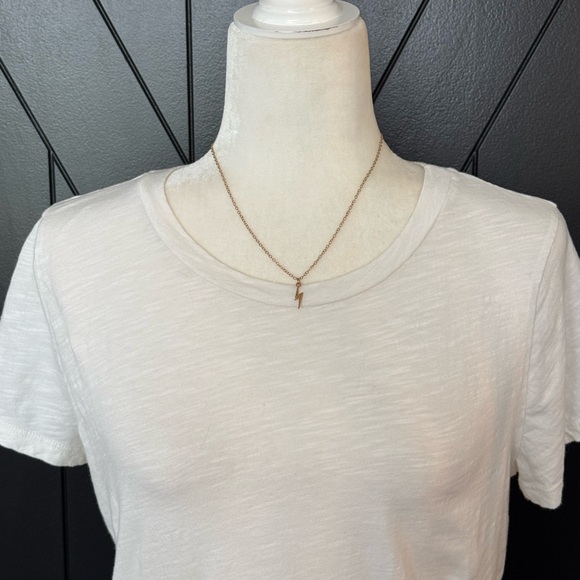 Rose Gold Lightning Bolt Necklace - Picture 2 of 2